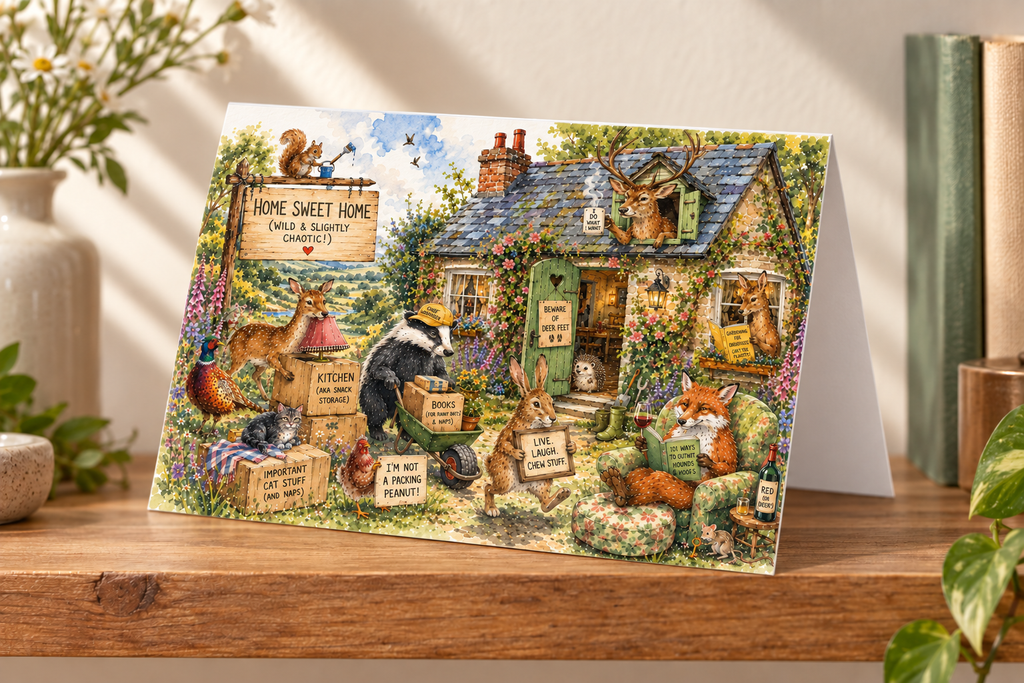 New Home Wildlife Greetings Card