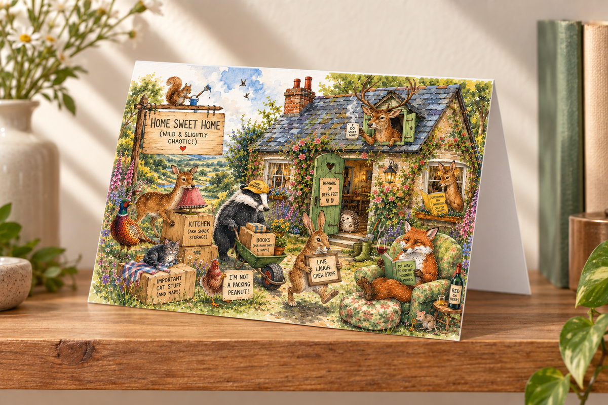 New Home Wildlife Greetings Card