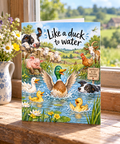 Like a Duck to Water Greetings Card