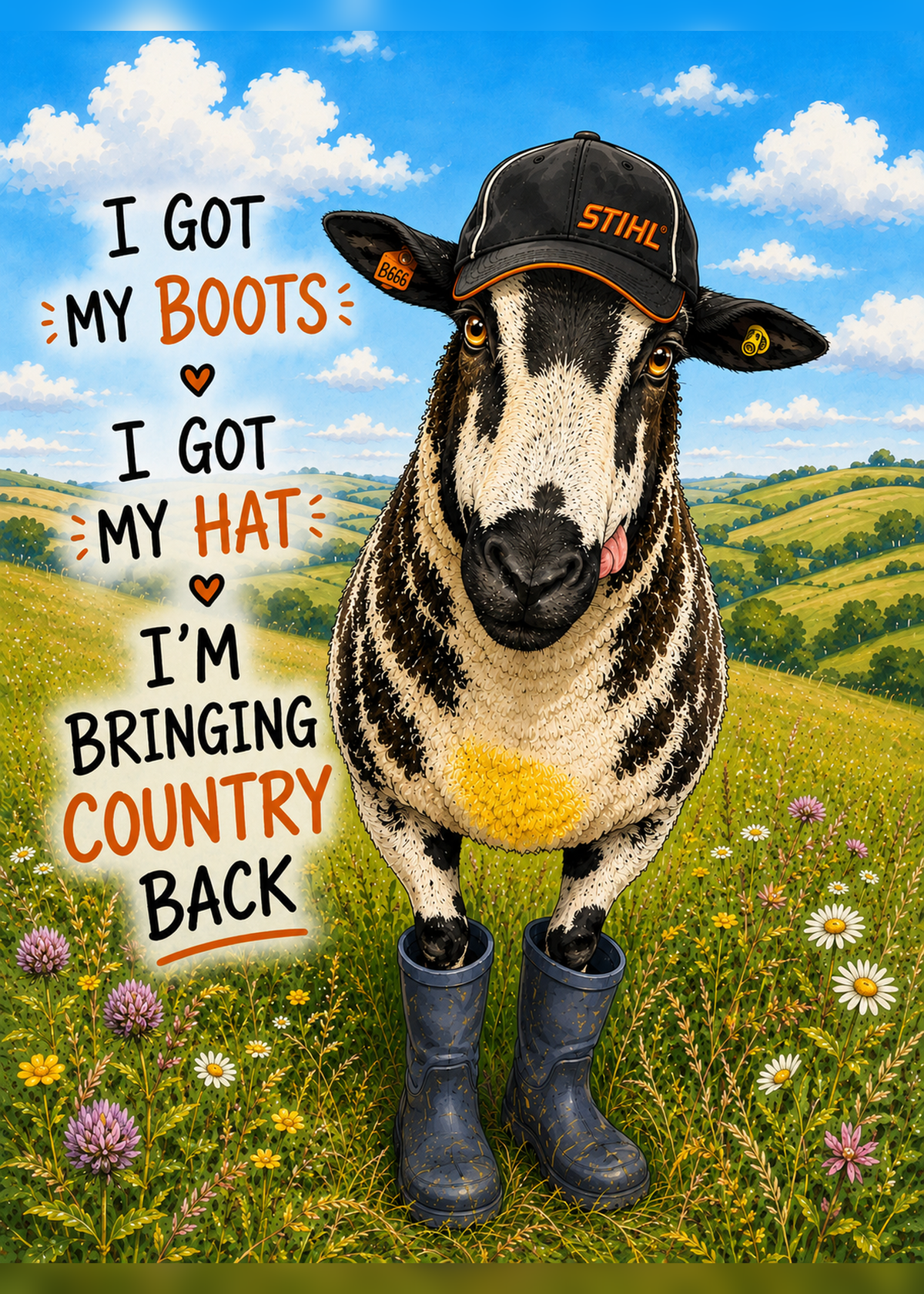Bringing Country Back Greeting Card
