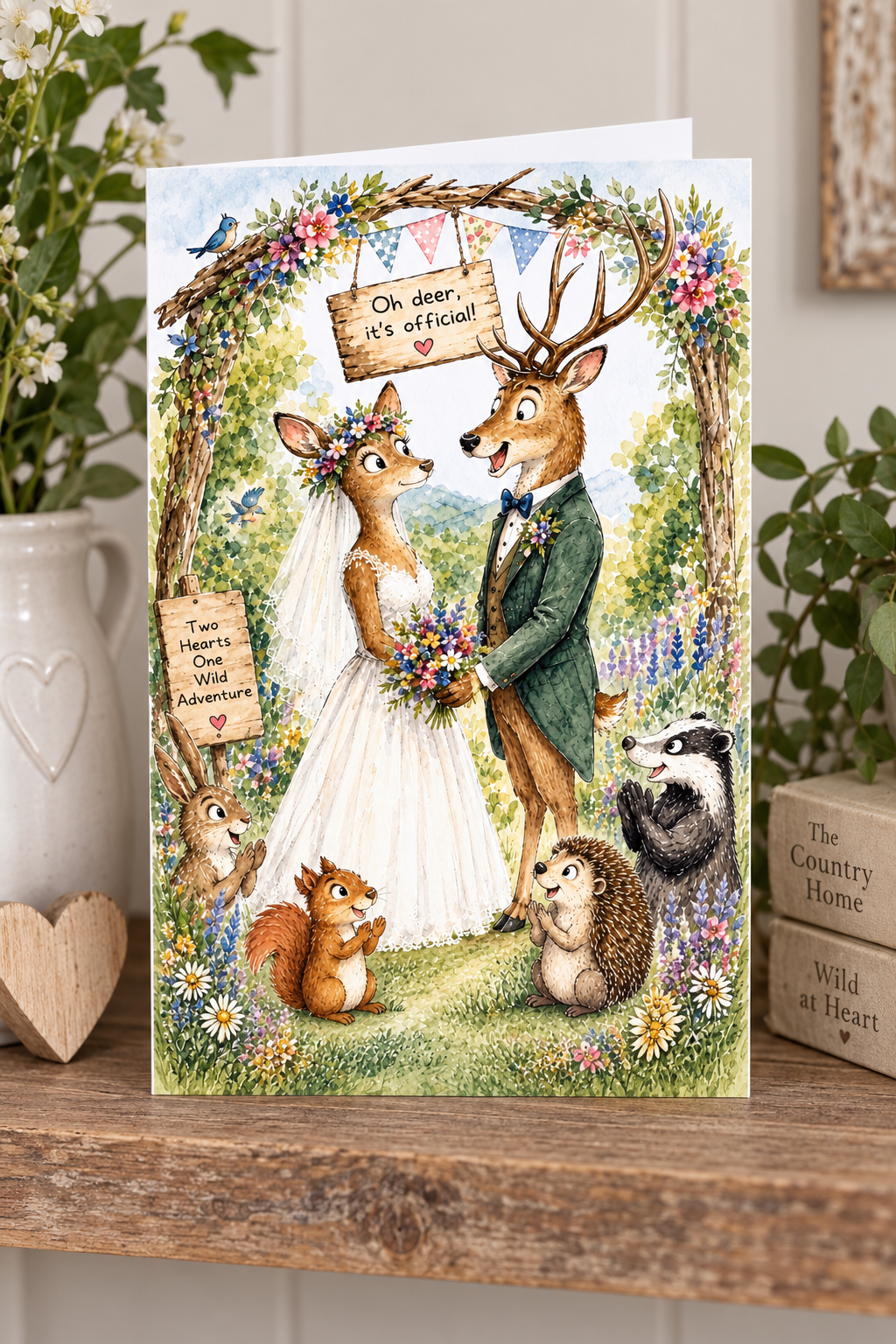 Forest Wedding Greeting card