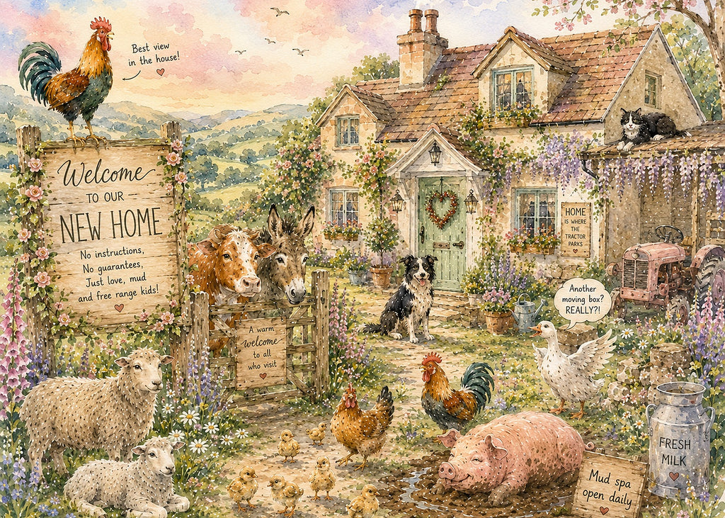New Home Farm Greetings Card
