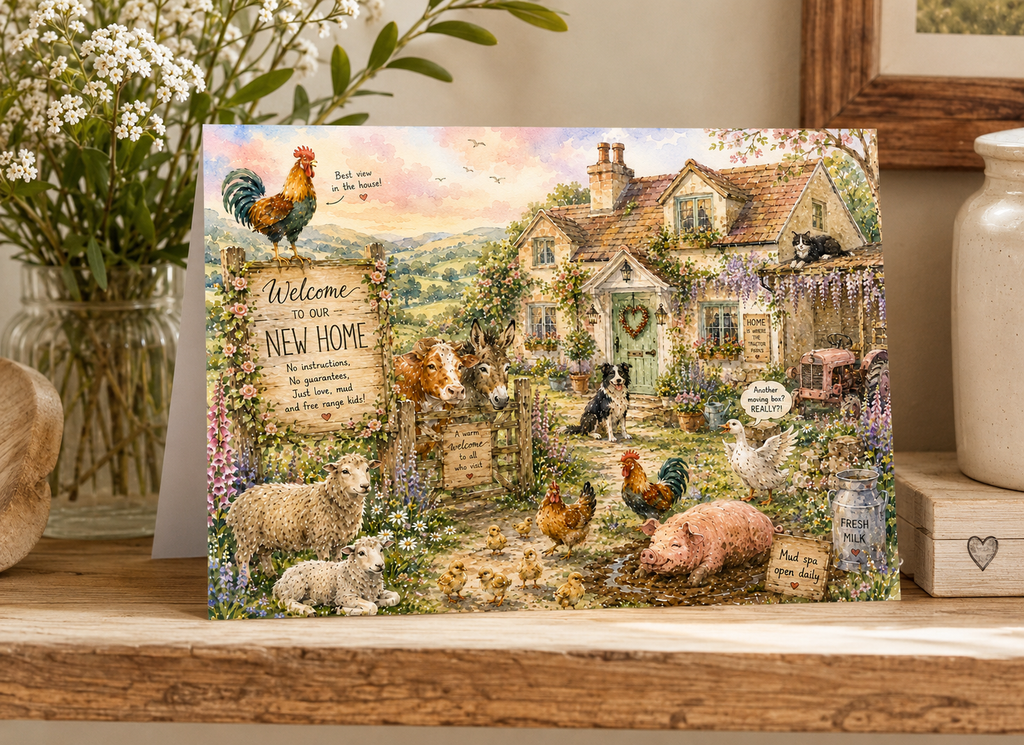 New Home Farm Greetings Card
