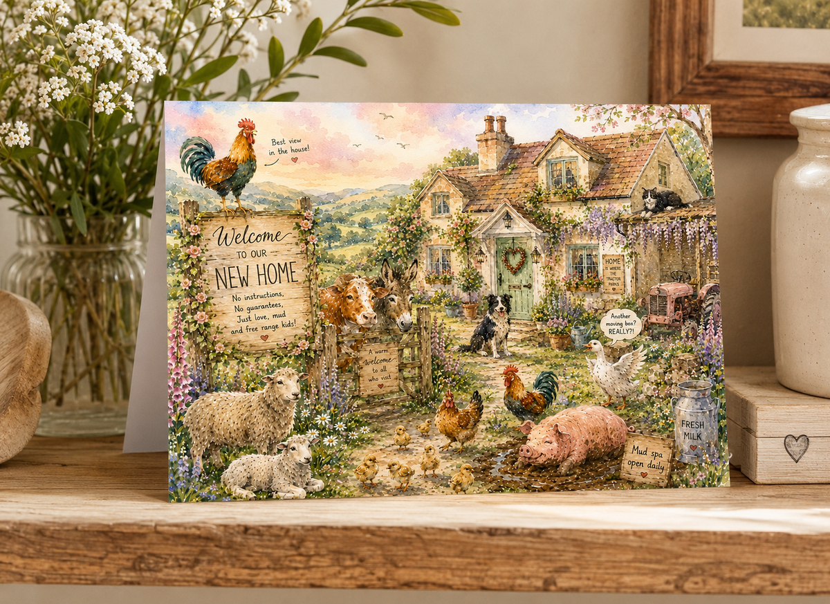 New Home Farm Greetings Card