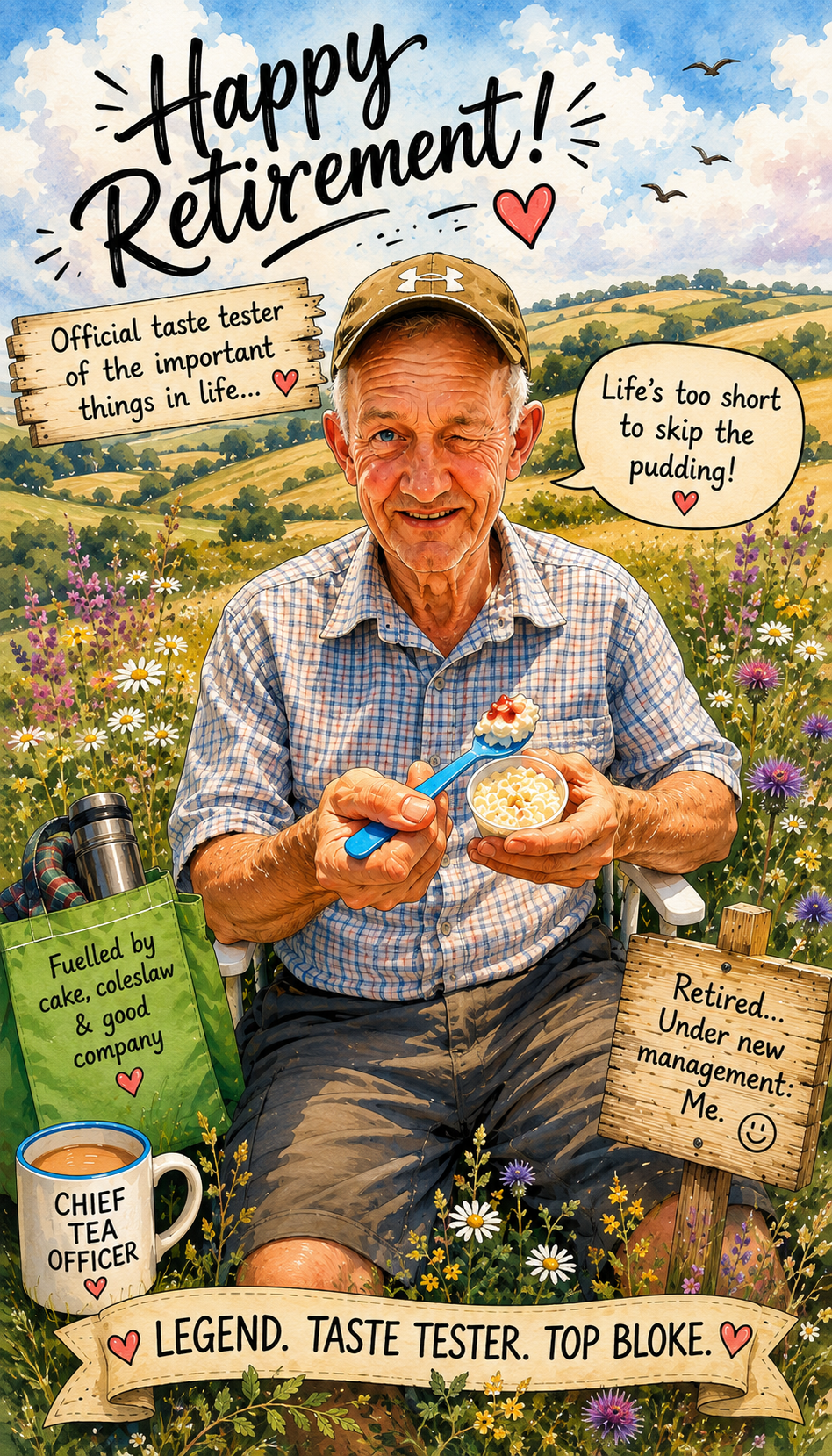 Happy Retirement Greetings Card