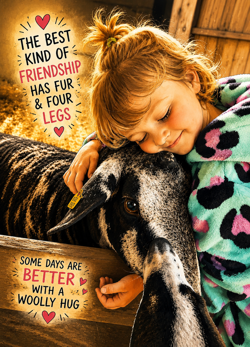 Woolly Best Friend Greetings Card