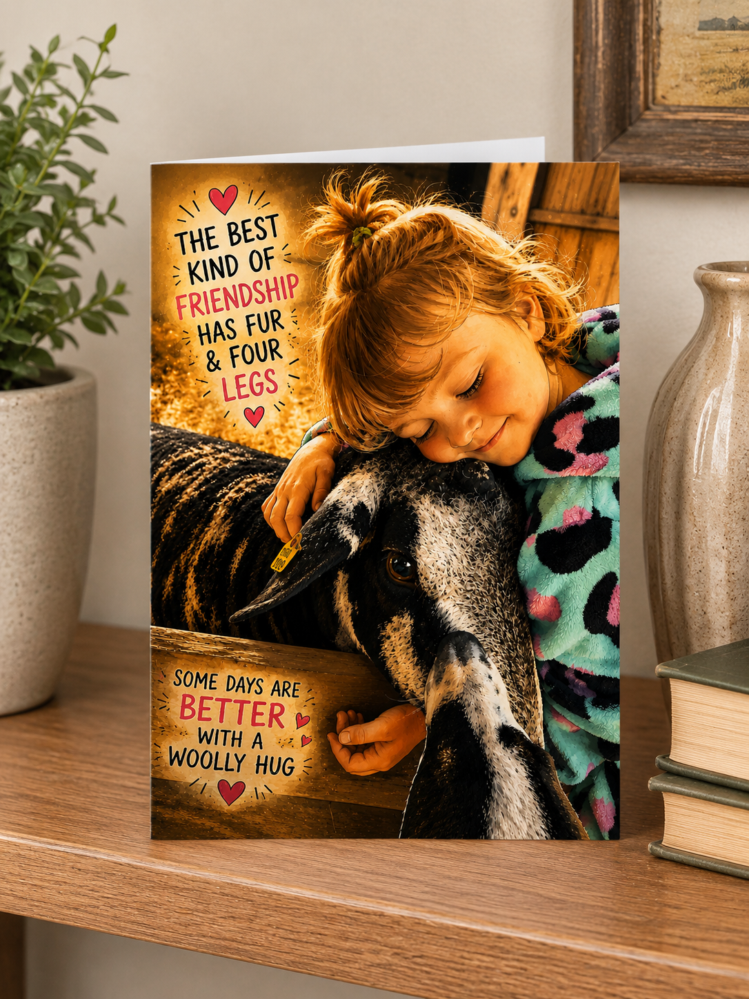 Woolly Best Friend Greetings Card