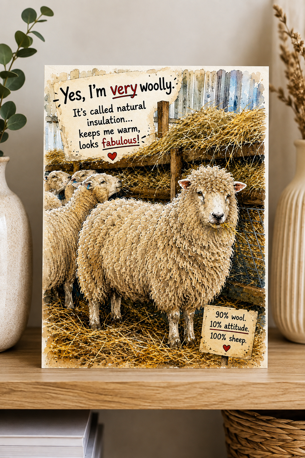 Very Wooly Greetings Card
