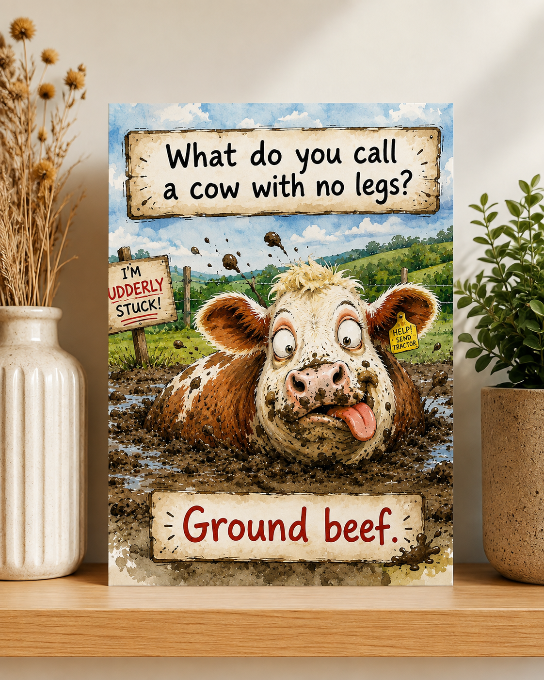Ground Beef Greeting Card