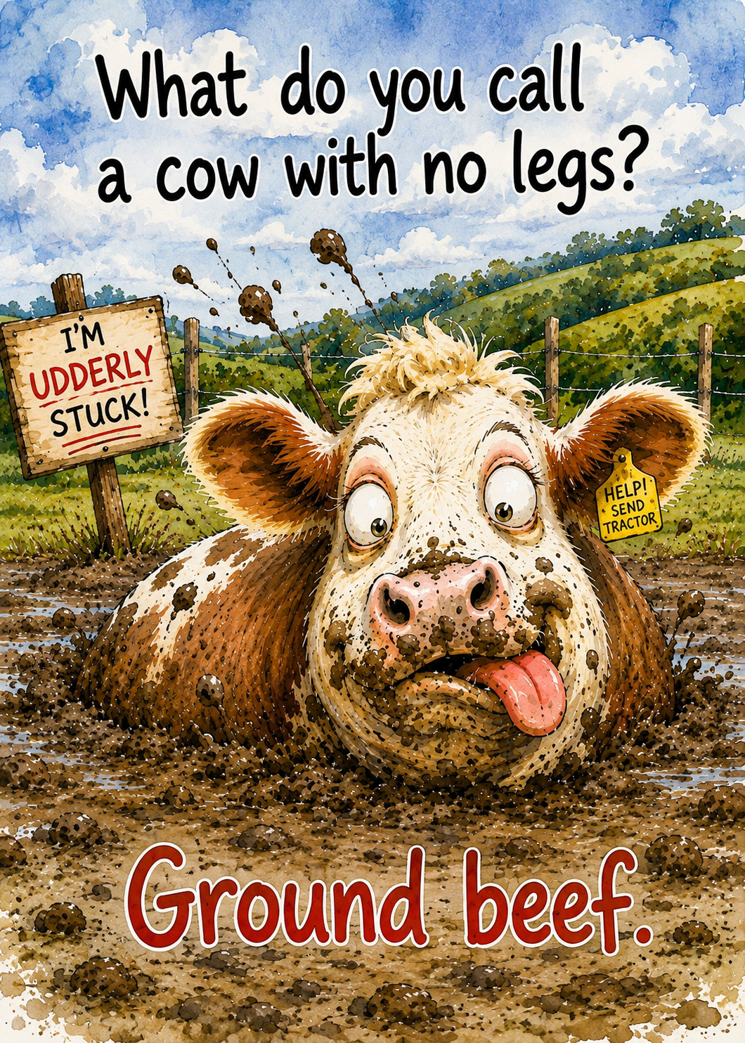 Ground Beef Greeting Card