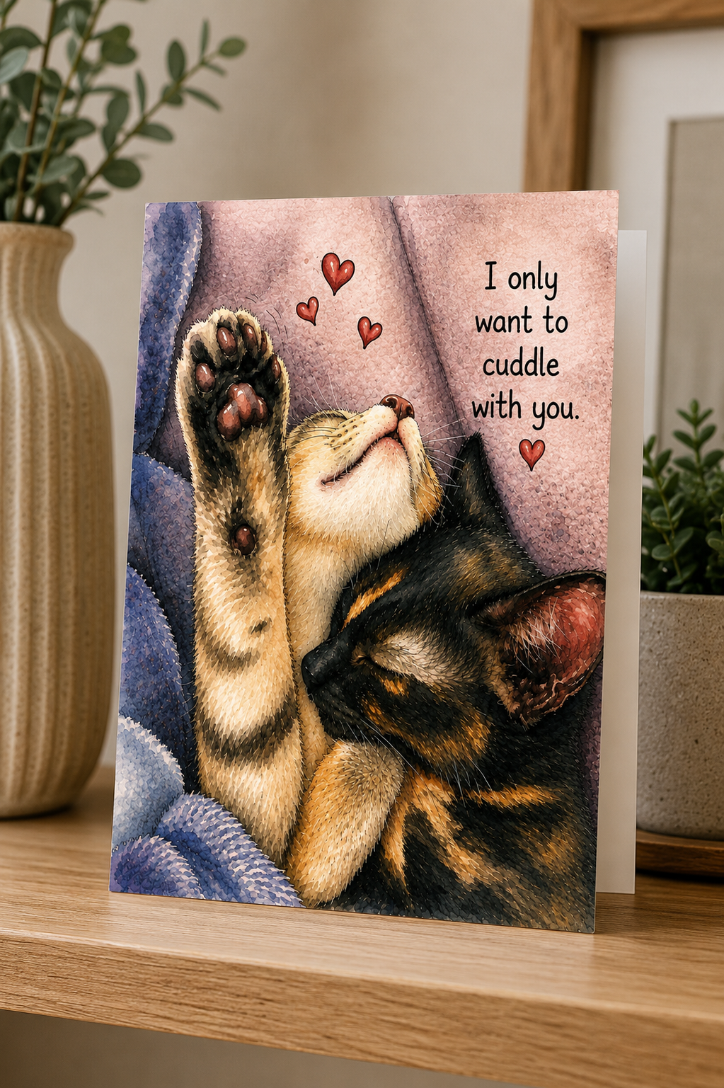 Kitten Cuddles Greeting Card