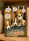 A Little Trouble Greeting Card