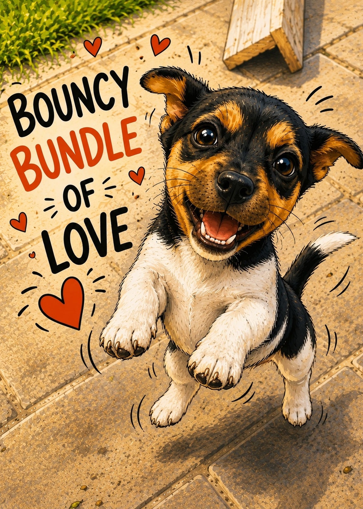 Bouncy Bundle Greeting Card