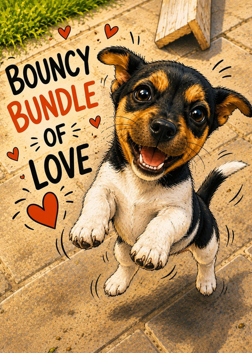 Bouncy Bundle Greeting Card