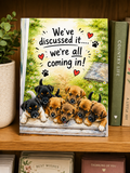 Coming In Greeting Card