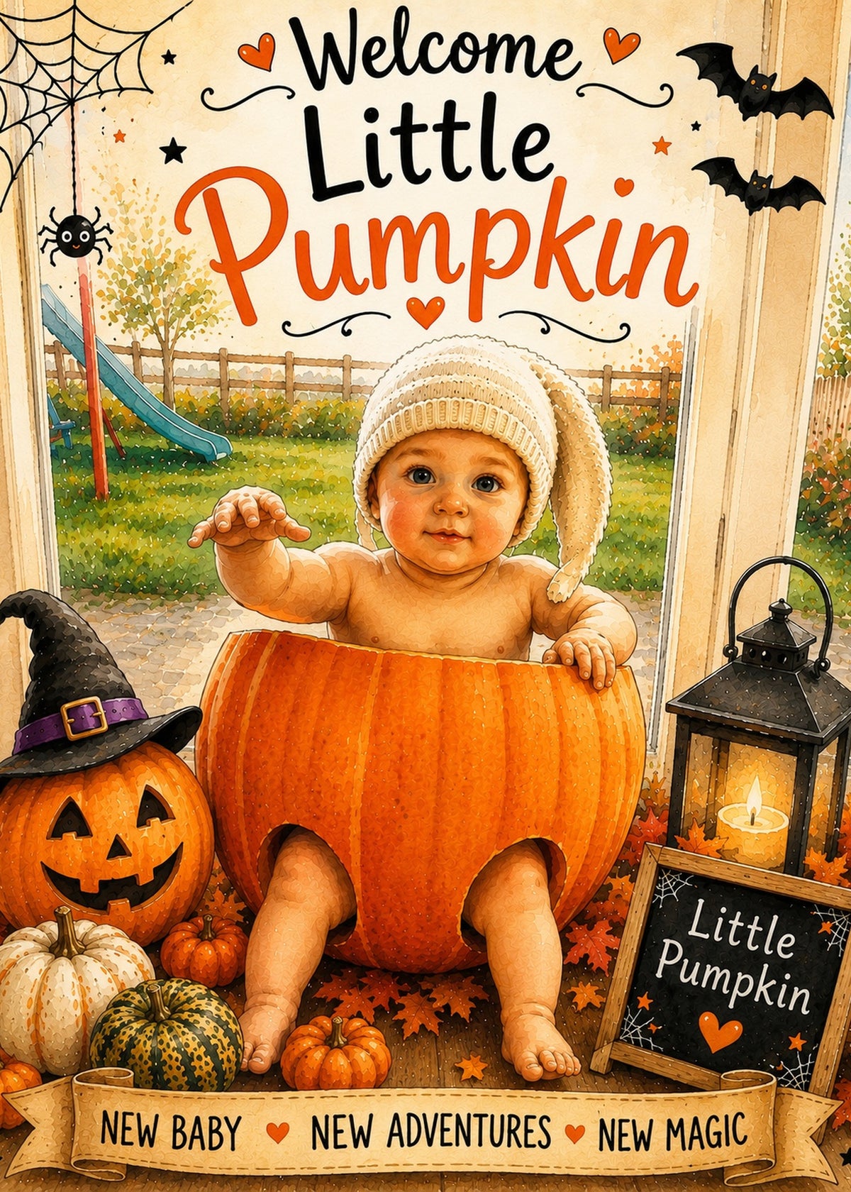 Halloween Baby Greeting Card