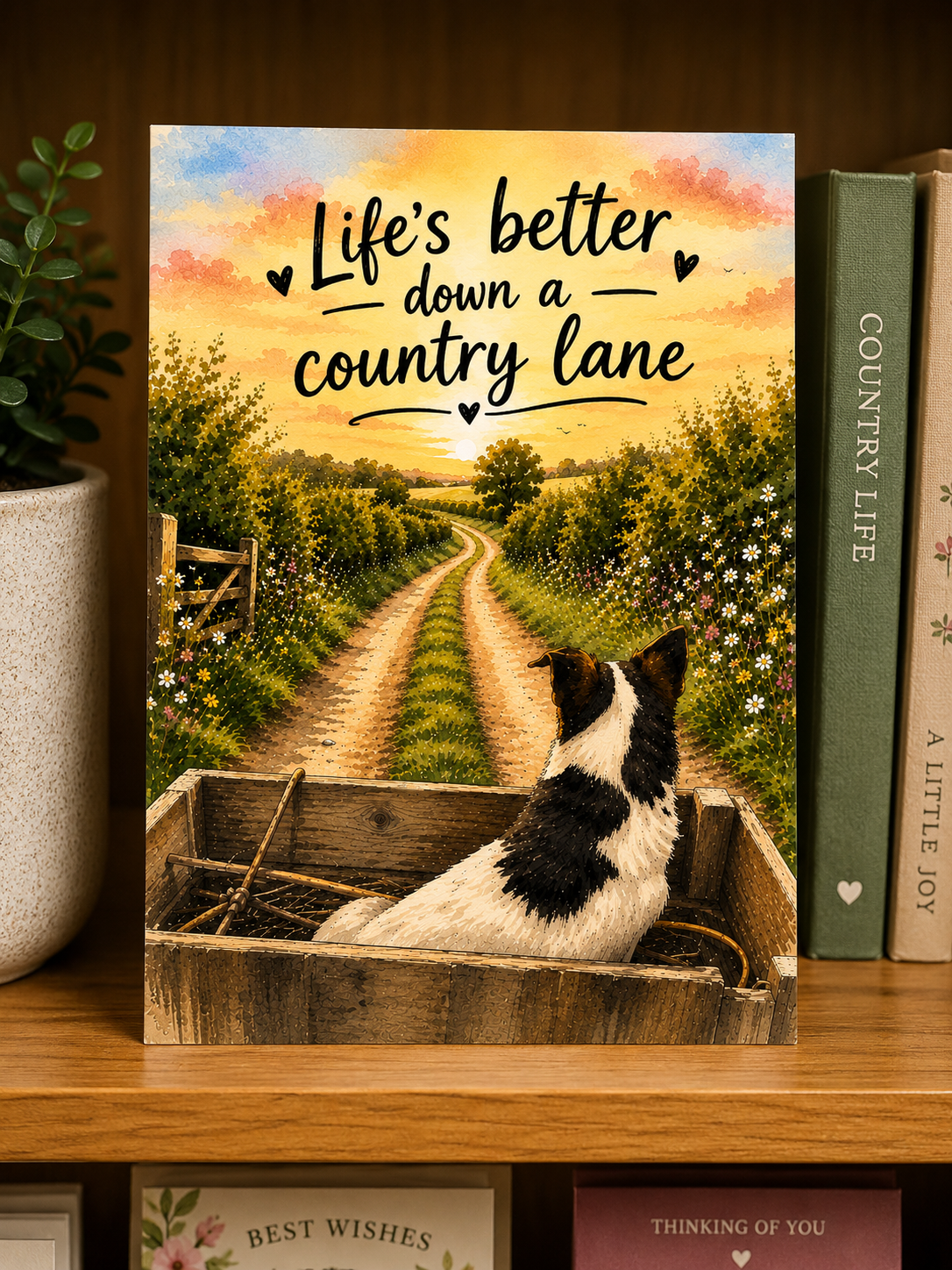 Country Lane Greeting Card