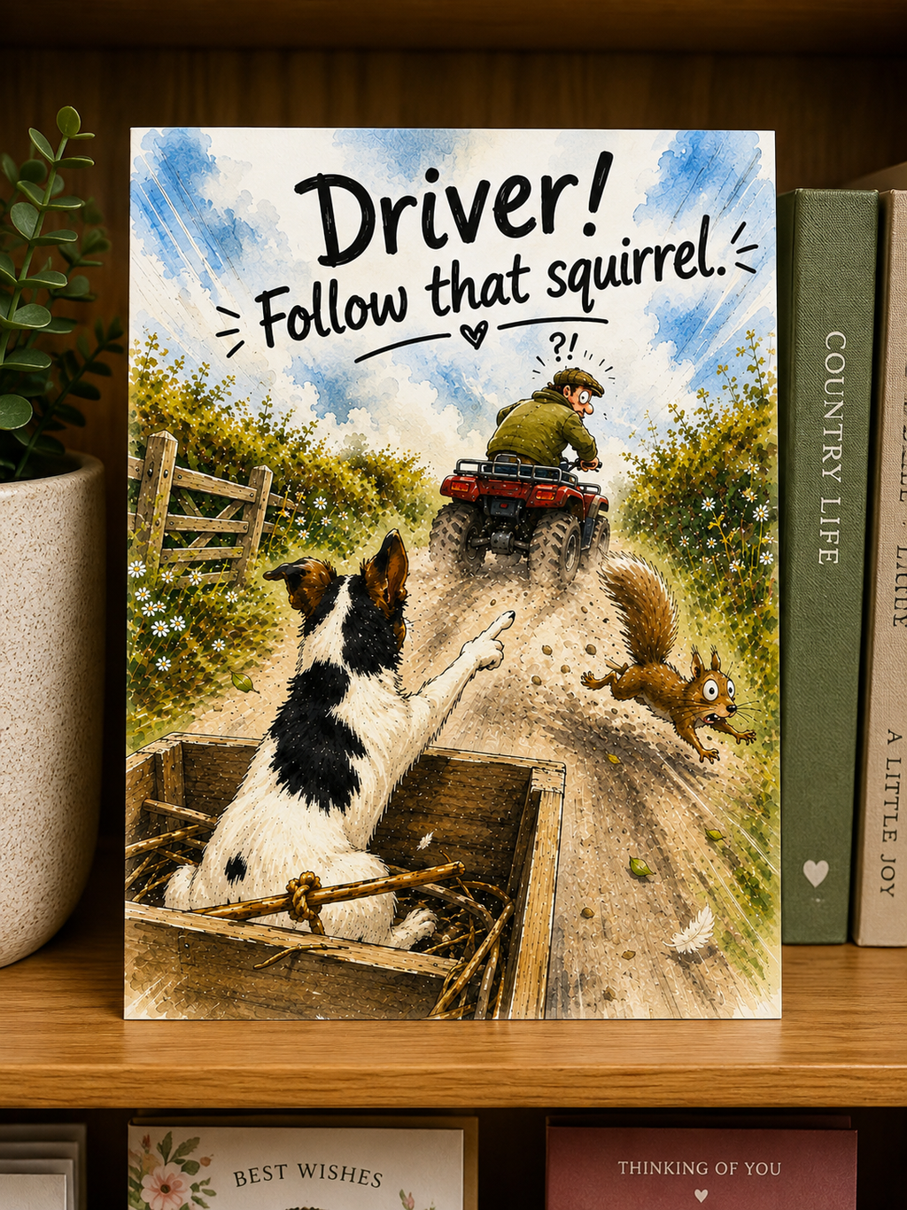Follow that Squirrel Greeting Card