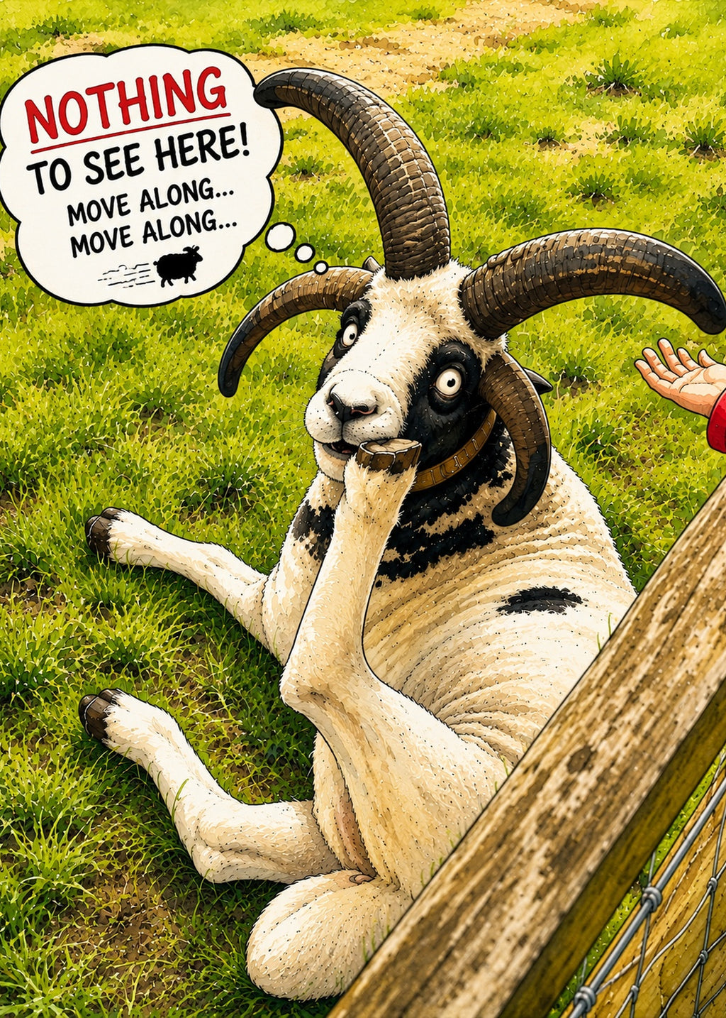 Nothing to see here Greeting Card