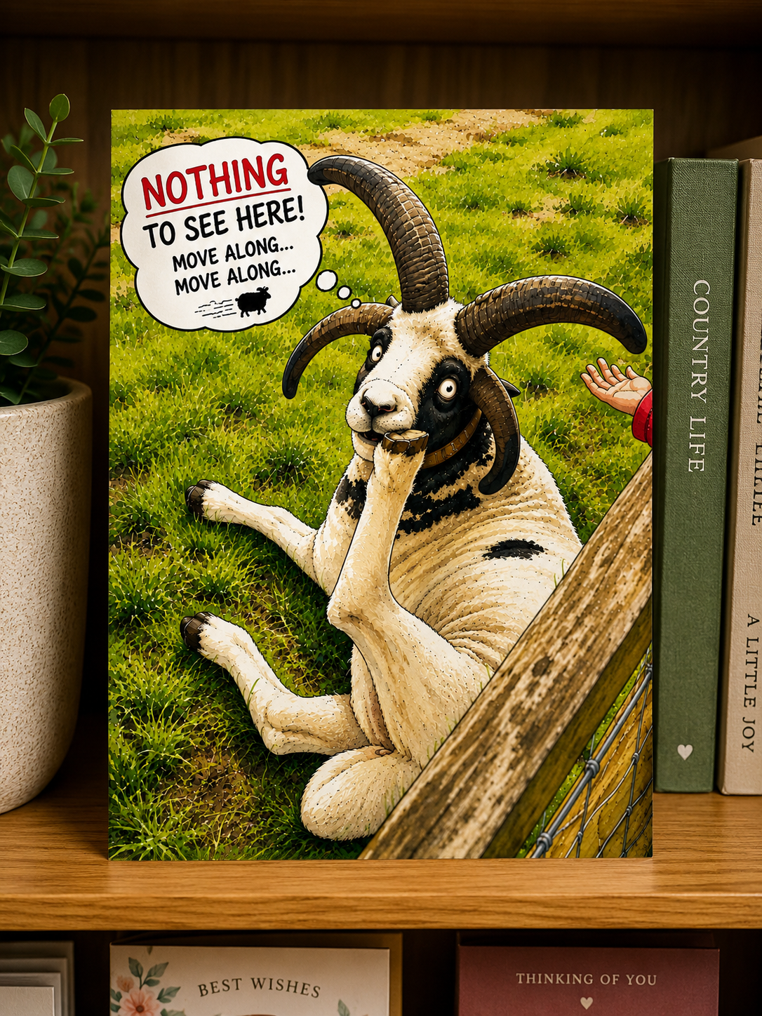 Nothing to see here Greeting Card
