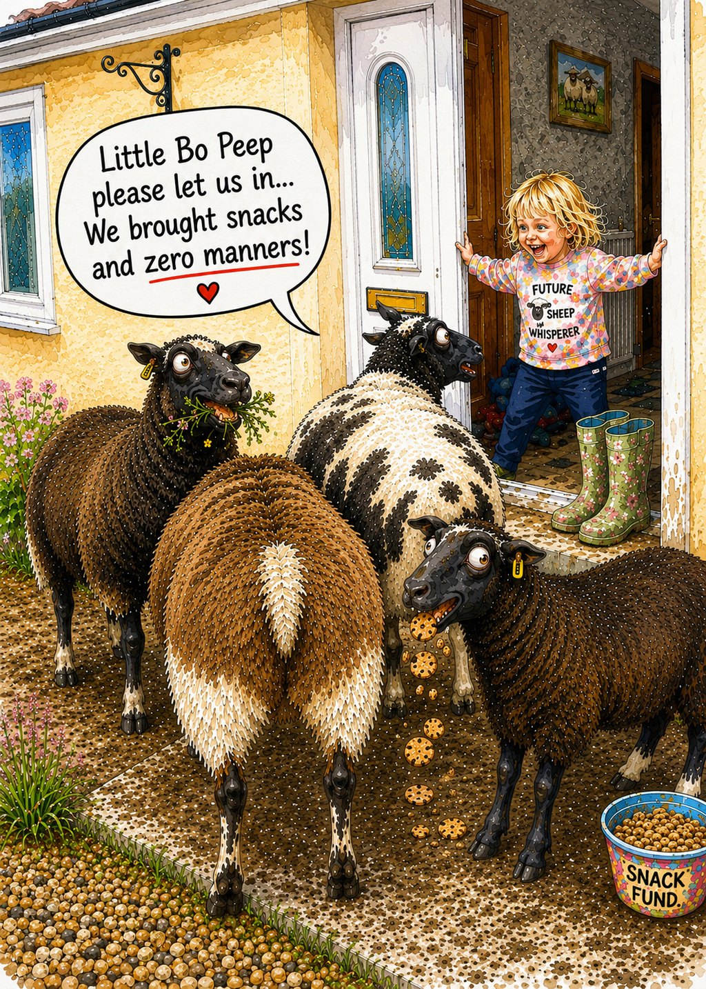 Little Bo Peep Greeting Card
