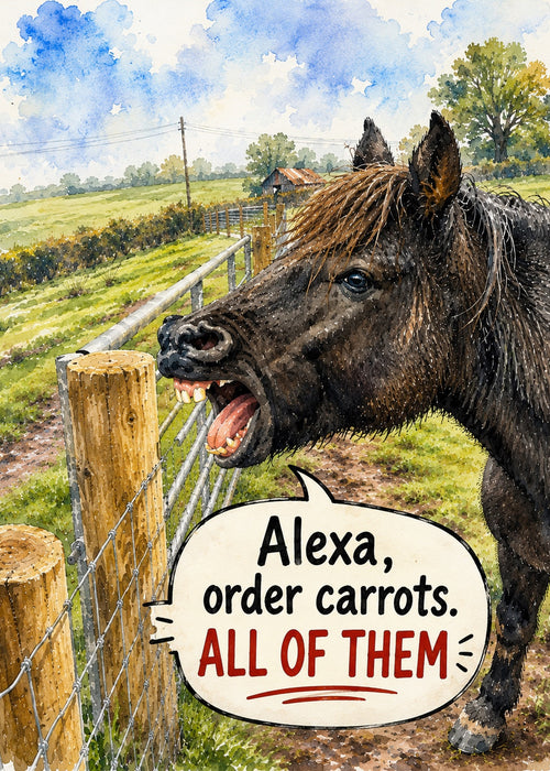 Alexa Carrots Greeting Card