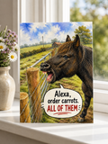 Alexa Carrots Greeting Card