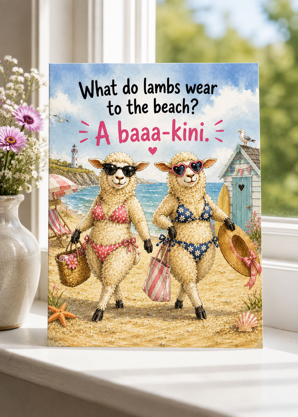 Baaa-kini Greeting Card