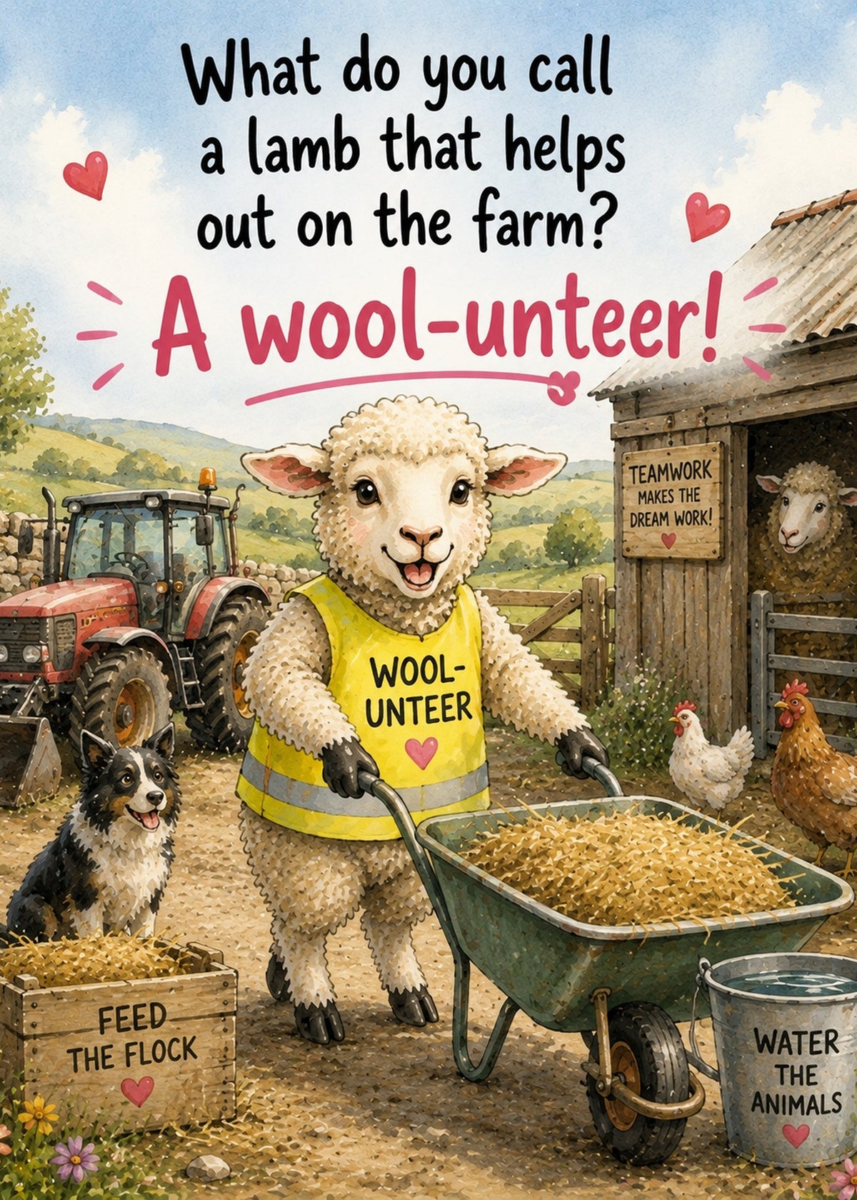 Wool-unteer Greeting Card