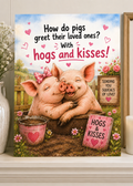 Hogs & Kisses Greeting Card