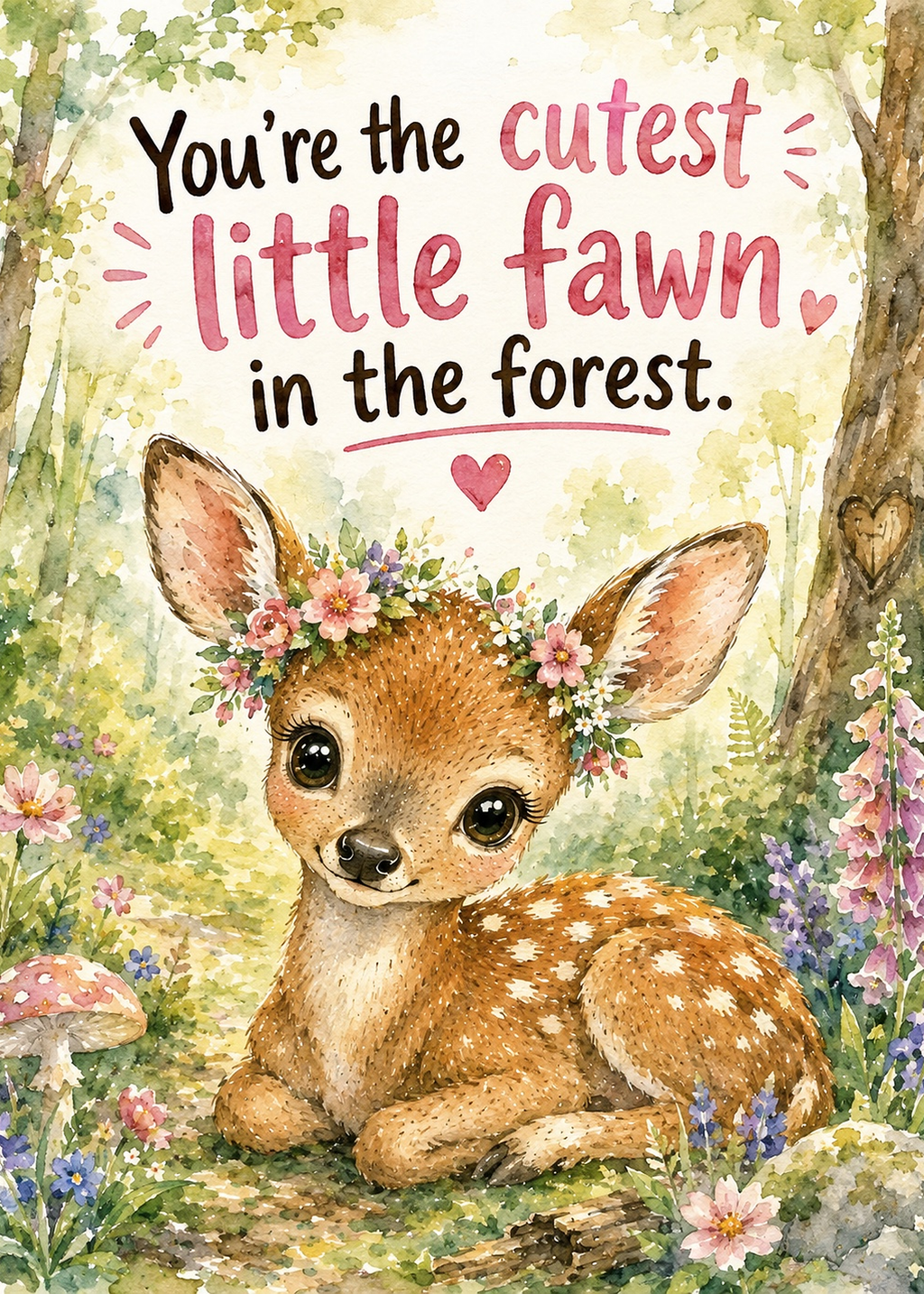 Little Fawn Greeting Card