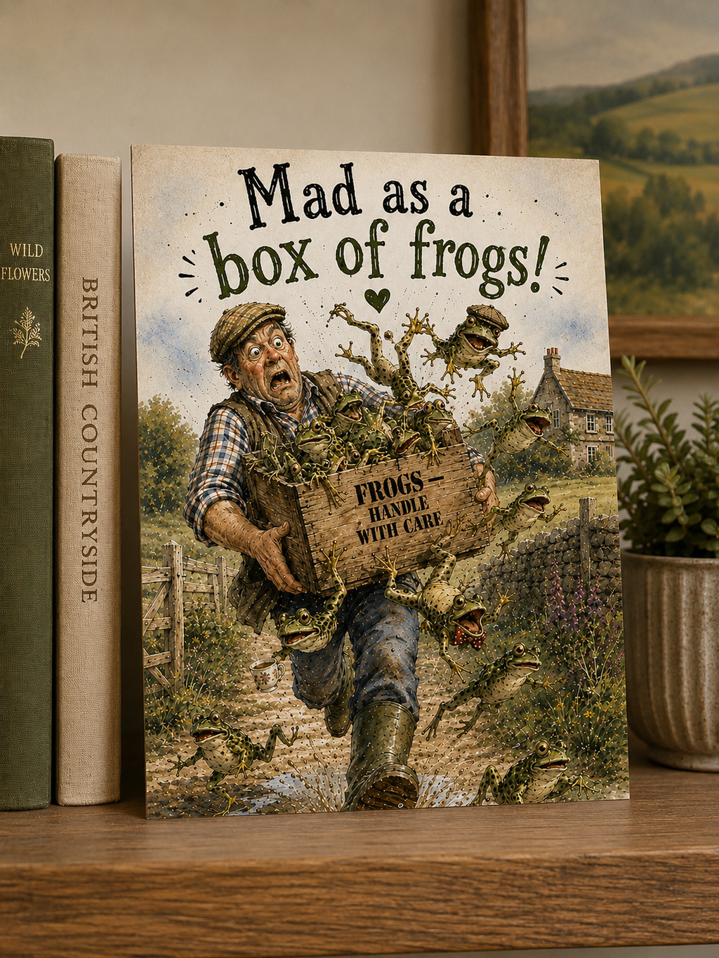 Box of Frogs Greeting Card