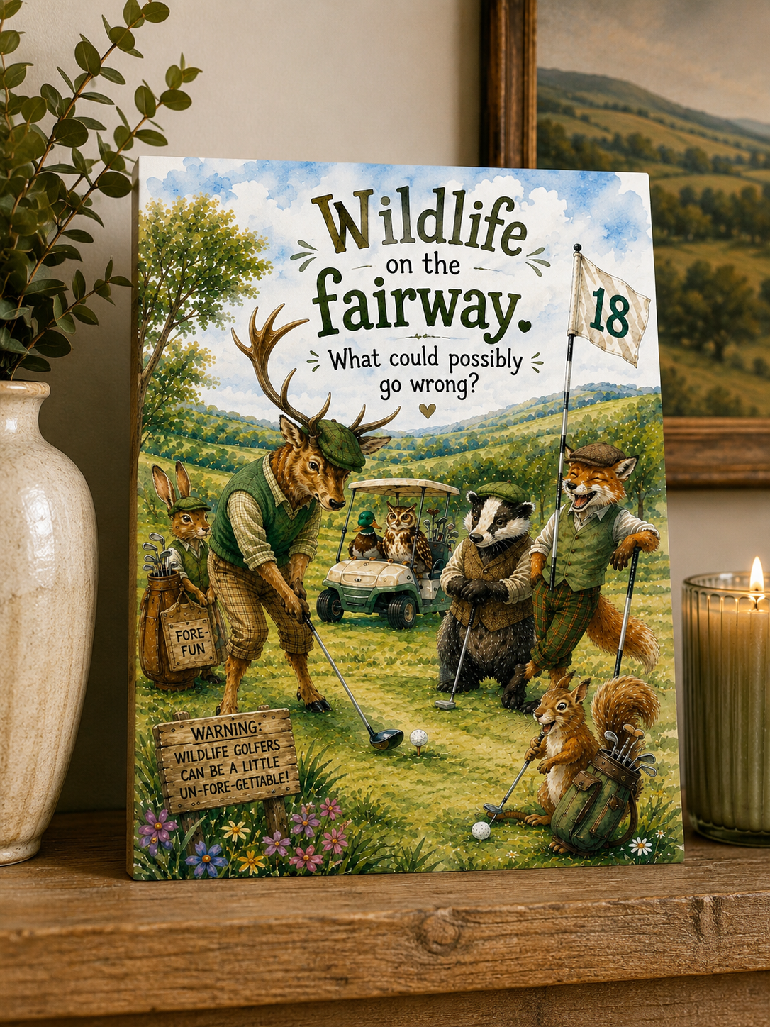Wildlife Fairway Greeting Card