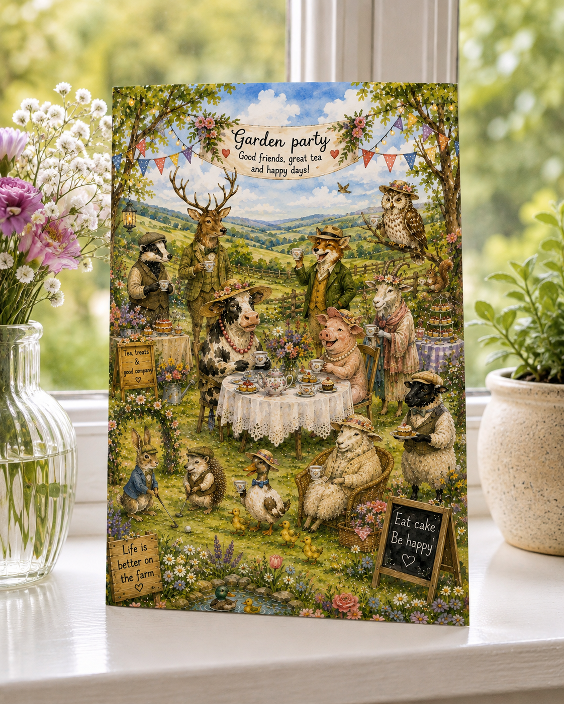 Garden Party Greeting Card