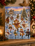 Christmas Ice Skating Greeting Card