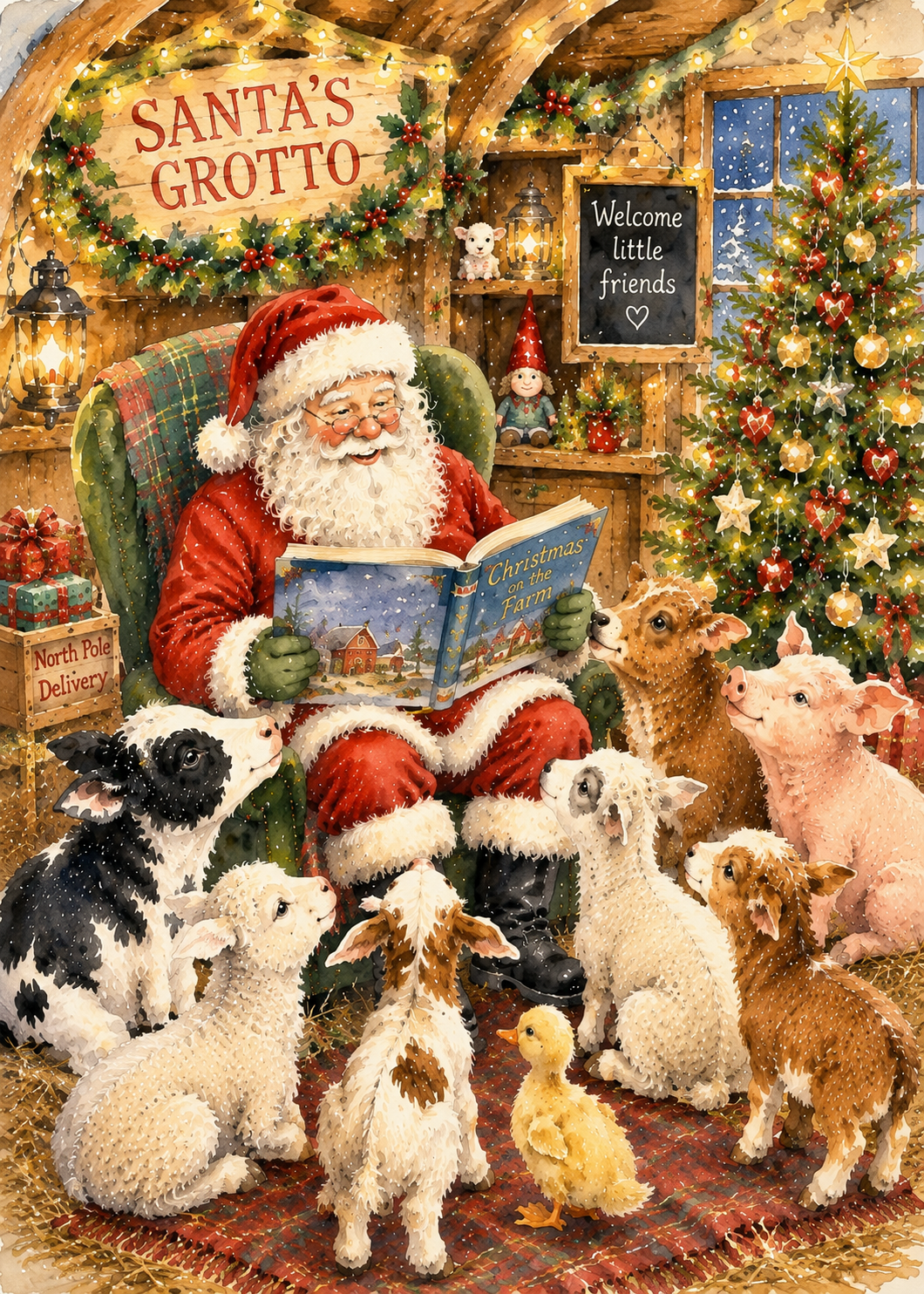 Santa’s Grotto Greeting Card