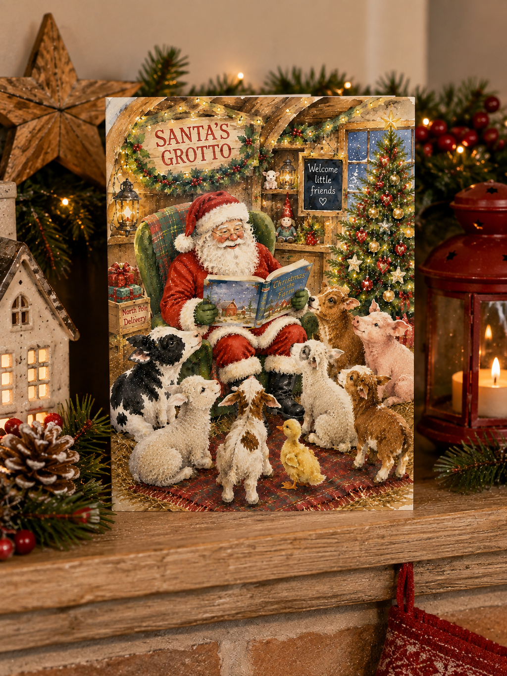 Santa’s Grotto Greeting Card