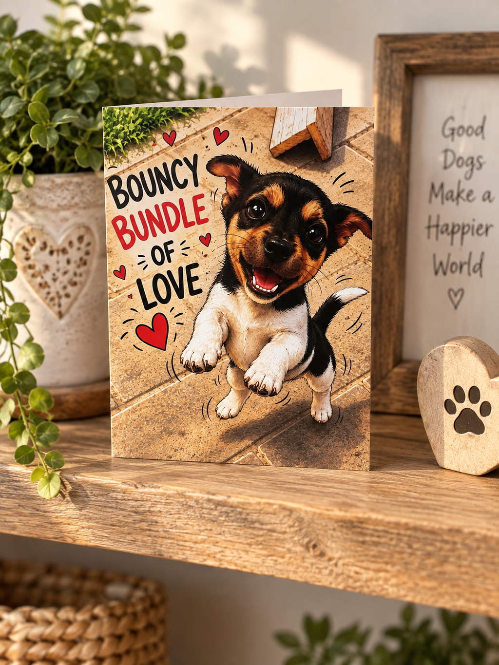 Bouncy Bundle Greeting Card