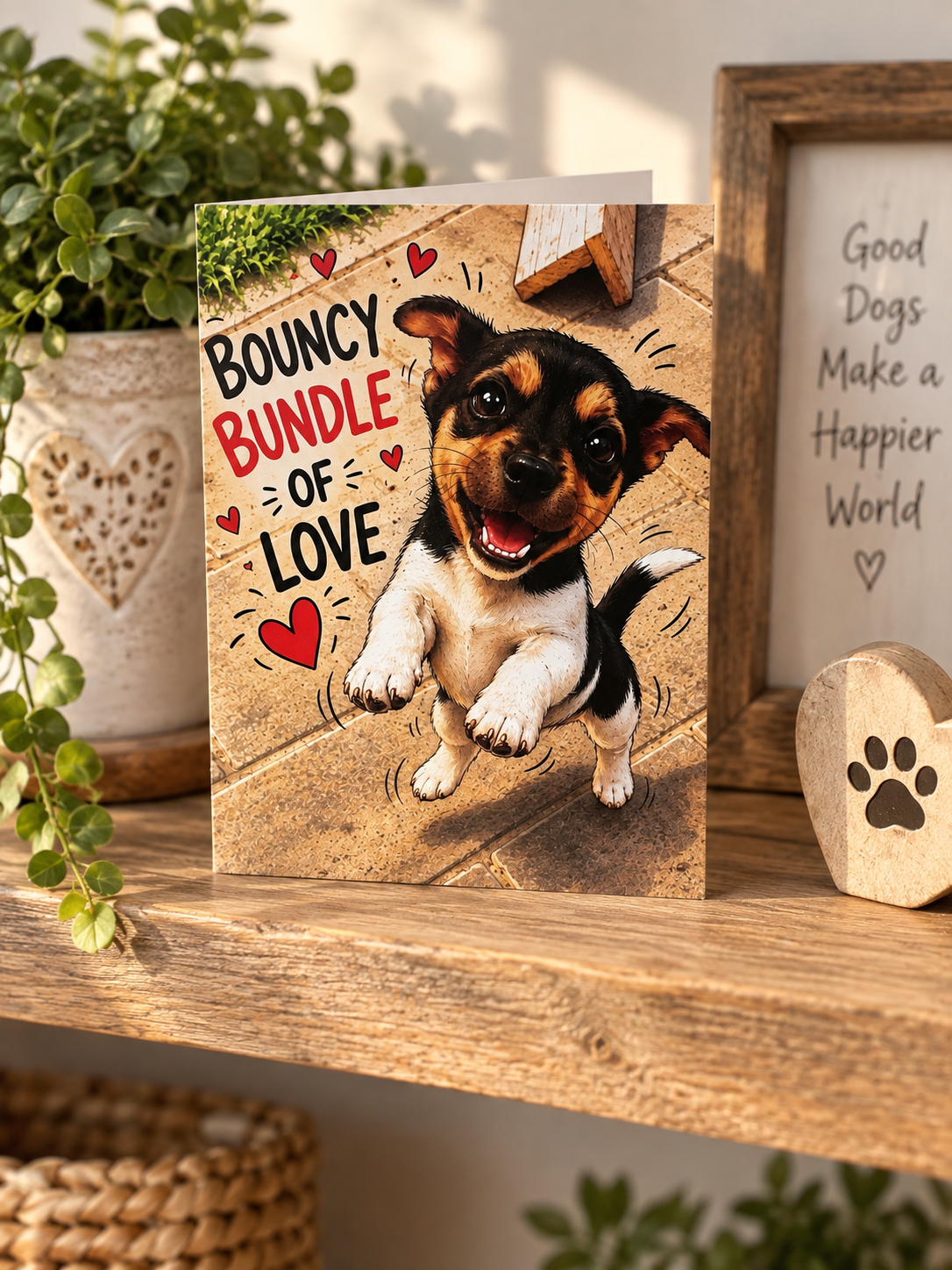 Bouncy Bundle Greeting Card