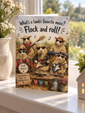 Flock and Roll Greeting Card