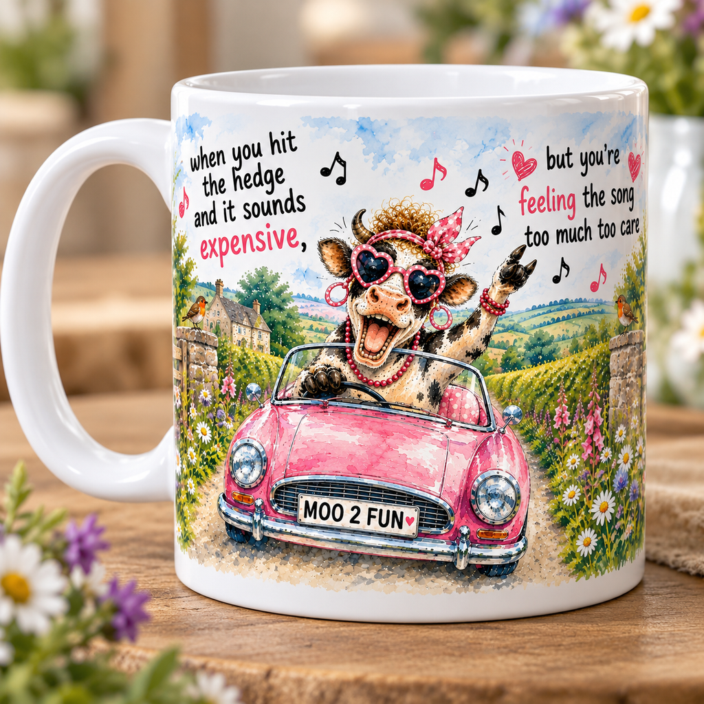 Sounds expensive cow mug