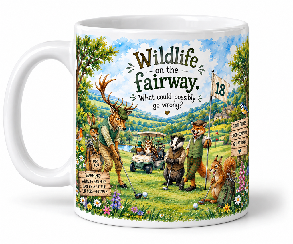 Wildlife Golfing Mug