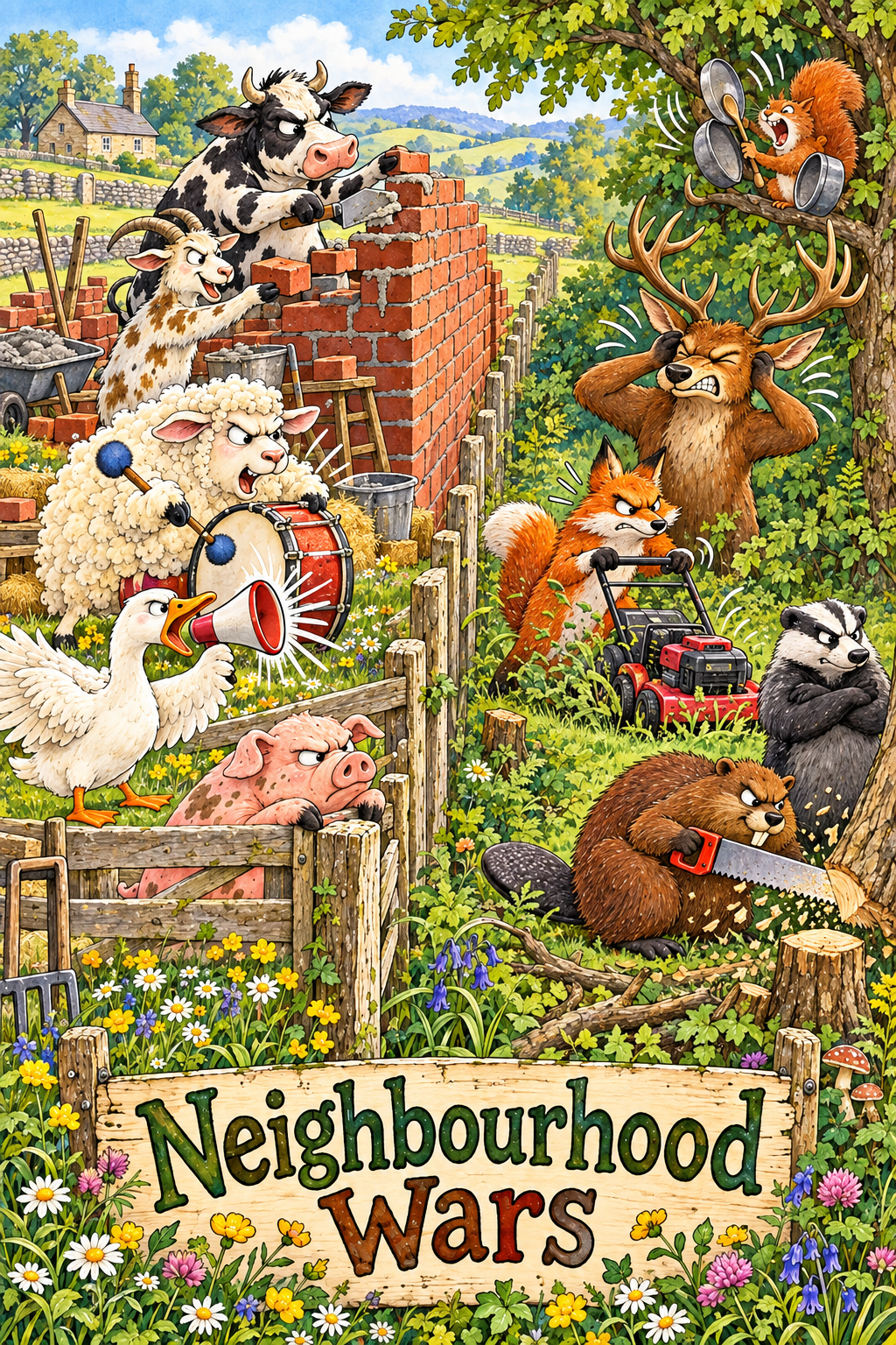 Neighbourhood Wars Greetings Card