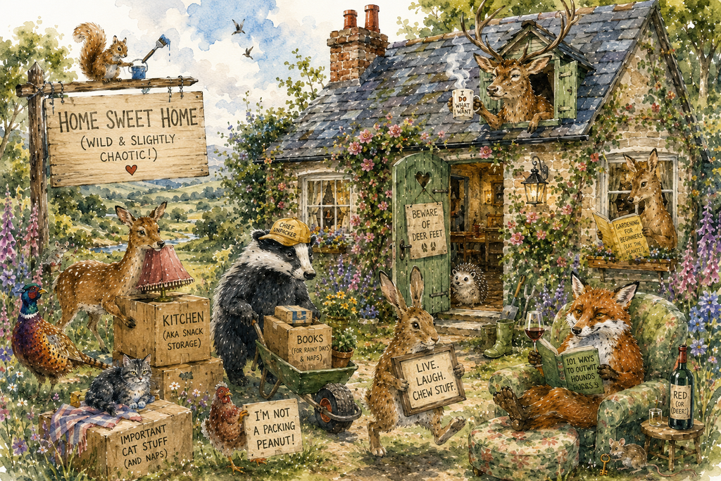 New Home Wildlife Greetings Card