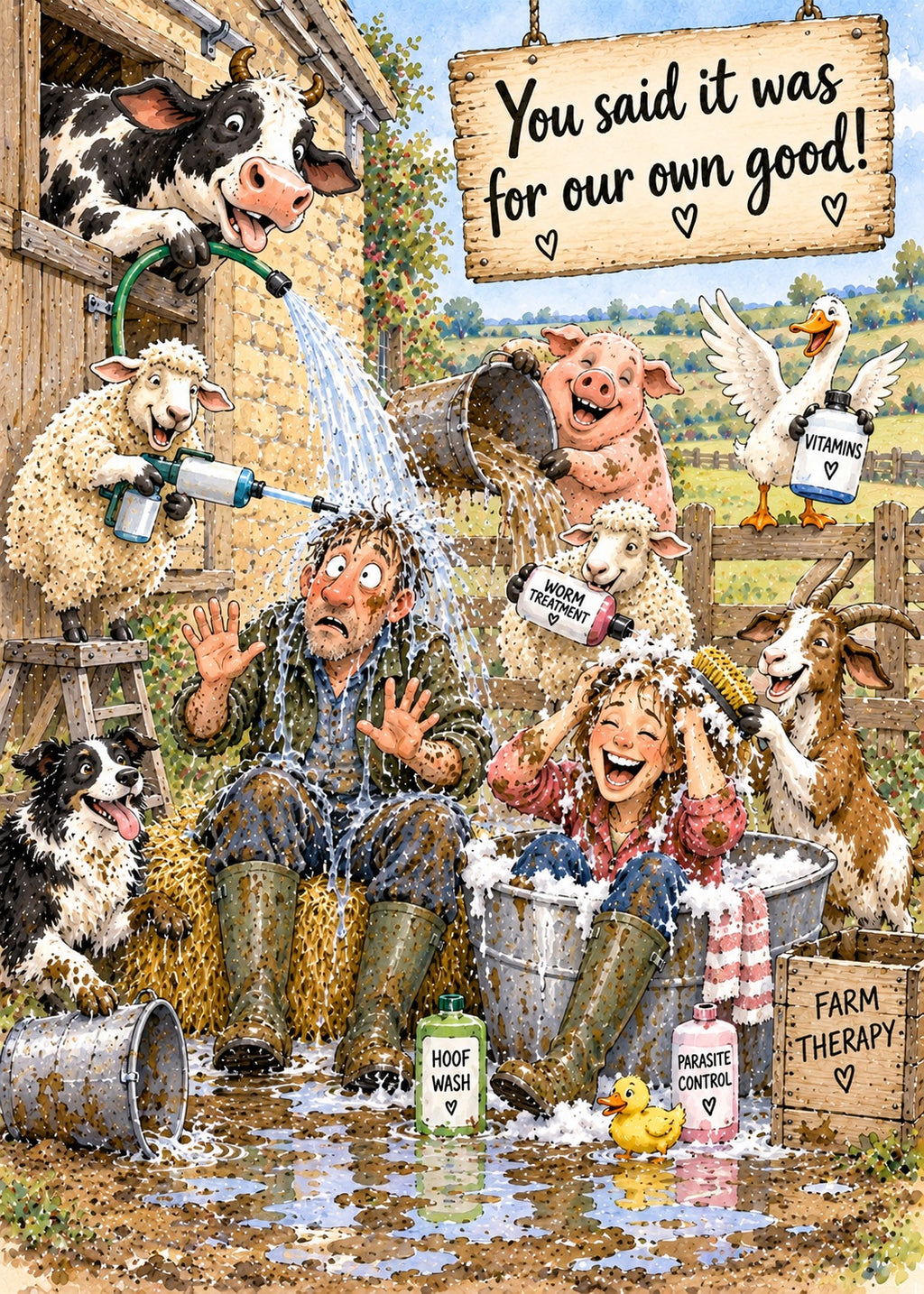 Spa Day Greetings Card