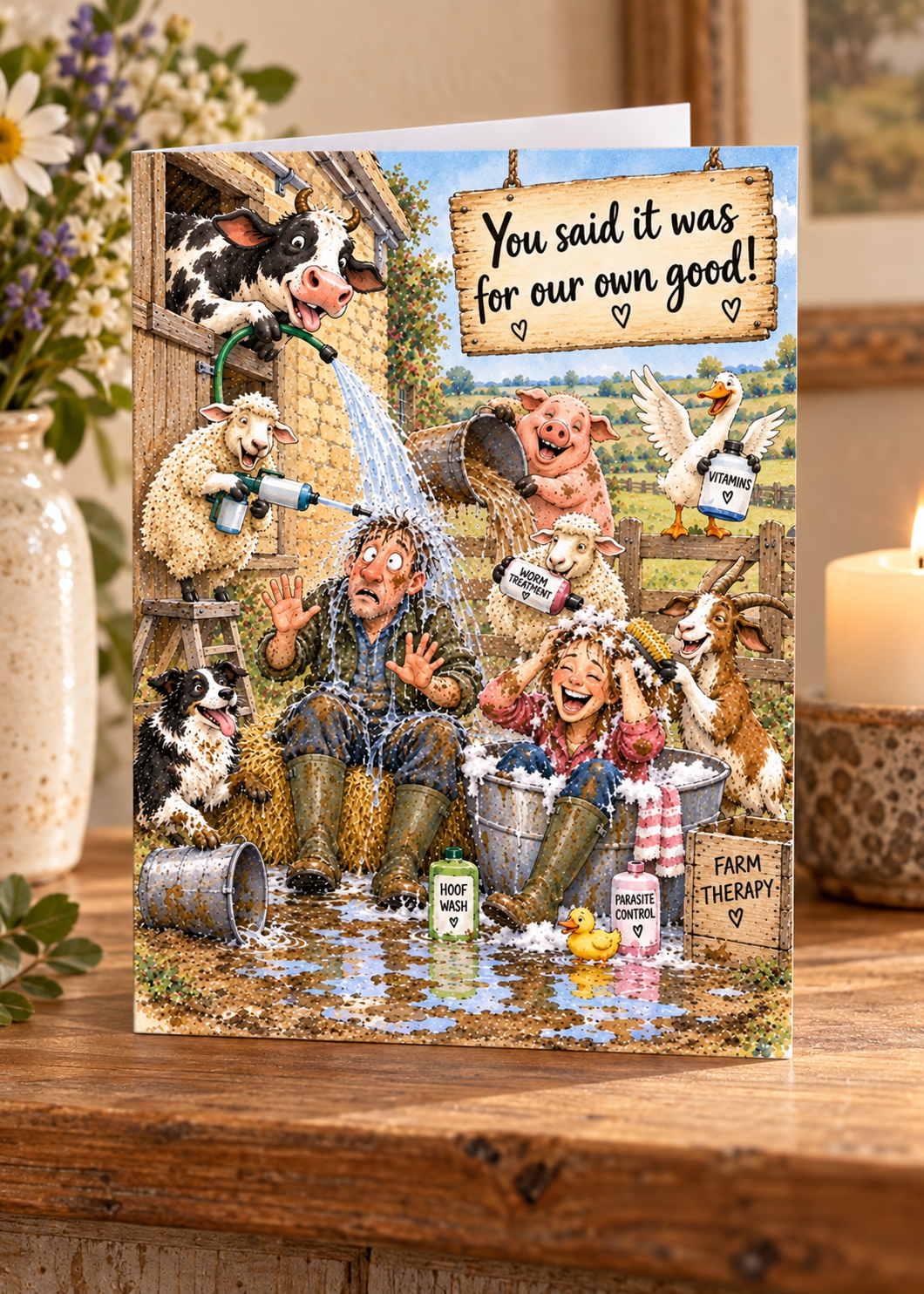 Spa Day Greetings Card