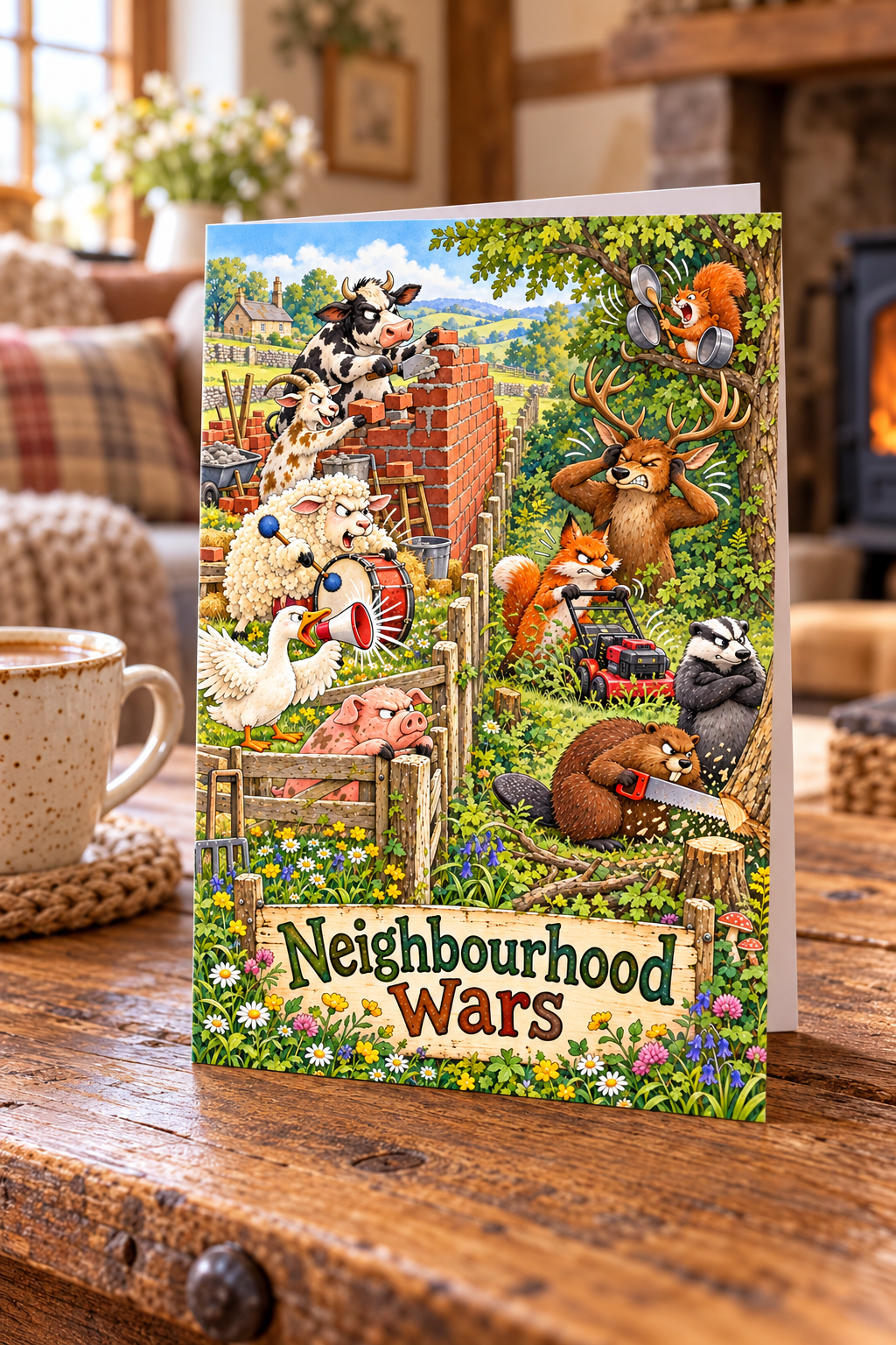 Neighbourhood Wars Greetings Card