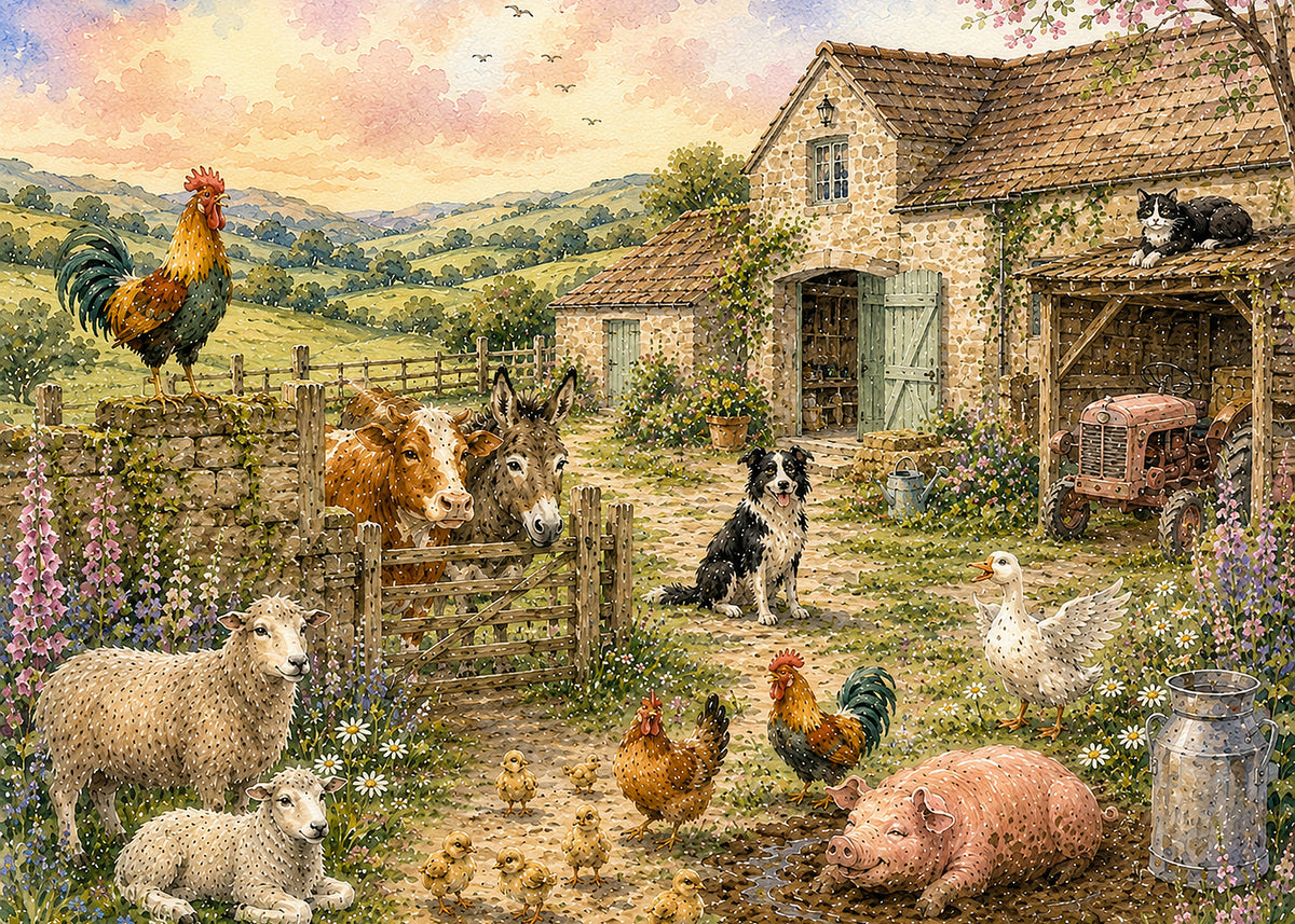 Farmyard Greetings Card